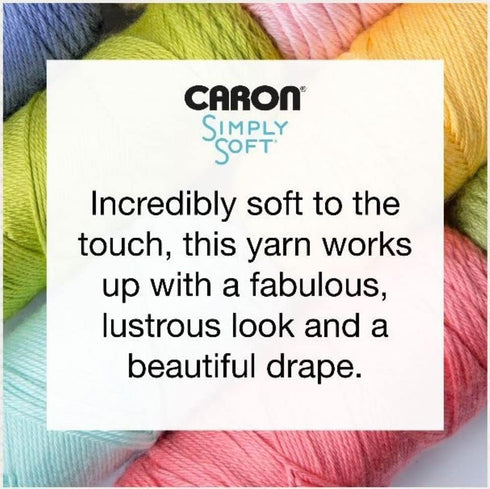 Caron Simply Soft Party Yarn, Gauge 4 Medium Worsted, - 3 oz - Teal Sparkle - For Crochet, Knitting & Crafting...