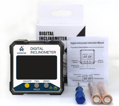 Magnetic Digital Angle Finder Protractor Inclinometer- Digital Inclinometer -Fast & Stable Measurement Tool with Magnetic Base and Backlit Display...