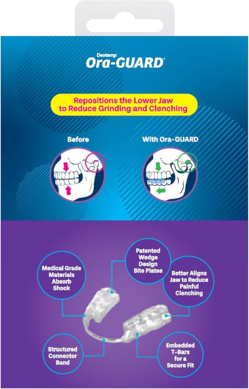 Dentemp Ora-Guard Custom Fit Dental Guard - Bruxism Night Guard for Teeth Grinding - Mouth Guard for Clenching Teeth at Night - Comfortable Mouth ...