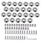 Stainless Steel 25 Pcs Fender Bumper Washer Bolt M5x20mm CNC Finishing Washer Engine Bay Dress Up Fastener Kit Flares Widebody kit Installation Ha...