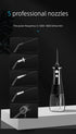 Water Floss Floss, 5 Cleaning Modes, Oral doucher for Removing Plaque, IPX7 Waterproof and Rechargeable, Suitable for mild Gums (300ml)...
