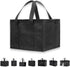 NZ home Insulated Cooler Bag and Food Warmer (Small, 2 pack) for Food Delivery & Grocery Shopping with Zippered Top, Black...