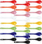 3 sets of each 8 Color Porcelain Egg Spoons Ceramic Spoons 5 inch Coffee Dessert Yogurt Tea Milky Tea...