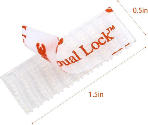 EZ Pass/IPass/IZoom Toll Tag Fastlane Mounting Kit - 8 Pcs (4 Sets) Reclosable Fastener Peel and Stick Adhesive Dual Lock Tape Strips...