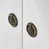 Saim Antique Bronze Knobs Pulls Handles Cabinet Ring Pulls with Screws Metal Hardware Antique Retro for Dresser Drawer Cabinet Cupboard - 8 PCS...