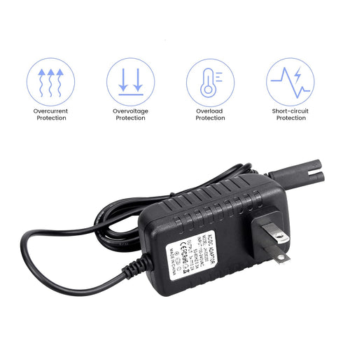 Charger Replacement for Waterpik Water Flosser WP360W WP462 WP450, Power Supply, 5ft, Black...