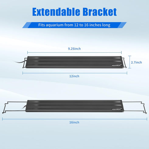 AQUANEAT LED Aquarium Light Full Spectrum for 12 Inch to 16 Inch Fish Tank Light Fresh Water Light Multi-Color...