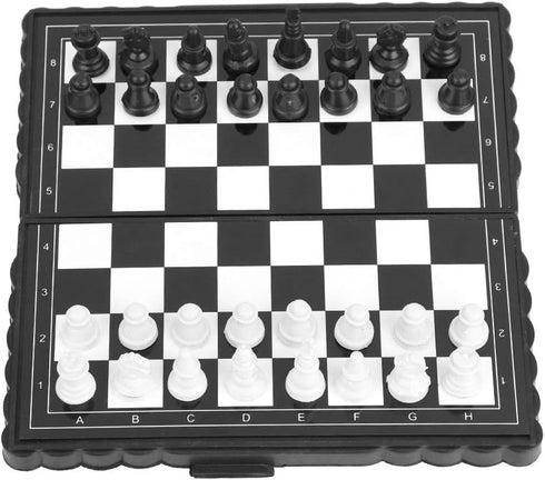 sjlerst Chess, Portable Chessboard Chess Board Game Magnetic Chess Set, for Party Family Activities...