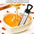 Candy Thermometer Deep Fry/Jam/Sugar/Syrup/Jelly Thermometer with Hanging Hook & Pot Clip Stainless Steel Cooking Food Thermometer Quick Reference...