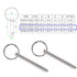 YXQ 2 Pcs Quick Release Pin, Diameter 1/4"(6.3mm), Overall Length 2.56"(65mm), Usable Length 2"(51mm), Full 316 Stainless Steel, Bimini Tops for B...