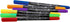 Realeather F2400-02 Leather Dye Pens, Double Sided with Fine and Brush Tips, Basic Colors, 6-Pack...