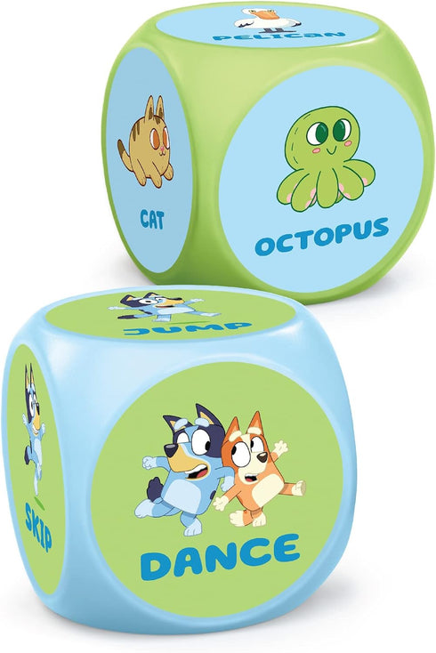 BLUEY Wackadoo Dice Imagination Act Out The Action Game | Family Game Night for All Ages | Creative and Engaging Fun for All Featuring Bluey and B...
