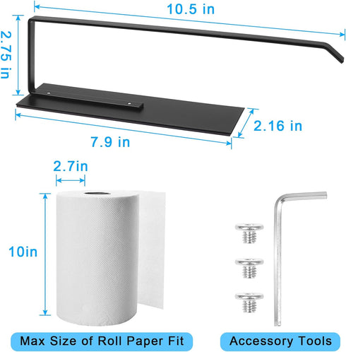 Magnetic Paper Towel Holder for Fridge, Toilet Paper Roll Holder Magnetic Paper Towel Rack Wall Mount Fridge Organizer for Paper Towels Rolls Bath...