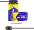 PKCELL 9V Battery Connector,9V Dry Battery 6F22 Carbon Zinc Battery Clip,2 Pack...