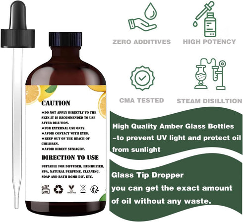 Vanilla Essential Oil 4 Fl Oz (120 ml) -for Diffusers, Humidifiers, Home, Bath, Cleaning, Yoga, DIY Scented Candles...