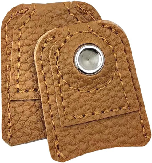 CTFRQC 2 Pieces Leather Thimble Hand Sewing Thimble Finger Protector Thimble Finger Pads for Knitting Sewing Quilting Pin Needles Craft Accessorie...