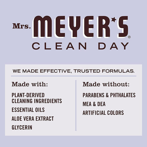Mrs. Meyer's Liquid Dish Soap, Cruelty Free Formula, Lavender Scent, 16 oz - Pack of 2...