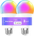 Smart Light Bulbs, RGB+WW Color Changing Light Bulbs, A19 LED Light Bulb, Music Sync, 16 Million Colors, Compatible with Alexa, Google Assistant, ...
