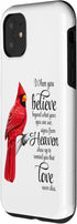iPhone 11 Cardinal Red Bird Sign from Heaven Angel Case...