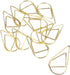 100 Pcs Small Golden Paperclips Stainless Steel Waterdrop Shaped Paperclips Bookmarks Paper Clips Clamps for Memo Paper Photo 15 * 25mm (gold)...