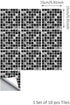 funlife 10Pcs Peel and Stick Tile Backsplash for Kitchen, Self-Adhesive DIY Waterproof Stickers, Vinyl Wall Decals Bathroom Decor, Mosaic Creative...