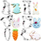 Easter Cookie Cutters Set - rabbit, Bunny, Carrot, Rabbit Face Shapes Biscuit Cutters 6 Pieces Stainless Steel...