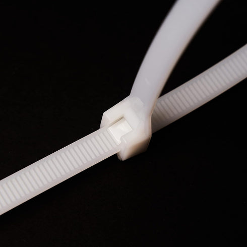 6 Inch UV-Resistant Cable Ties - 100 Pack, Heavy Duty, Transparent...