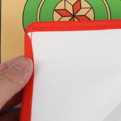 Ludo Board Game Set, 23.6 x 17.7inch Non-Woven Fabric Foldable Snakes and Ladders Ludo Game Set for Home Travel Entertainment...