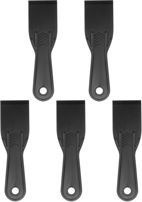 5pcs Putty Scraper 2" Width 6mm Thin Width 6mm Thin Flexible Plastic Putty Knives for Taping Drywall Spreading Painting Wall Scratching...