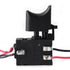 Electric Drill Switch, 7.2 V - 24 V Electric Power Tool, Lithium Battery Cordless Replacement Drill Speed Control Trigger Switch with Small Light ...