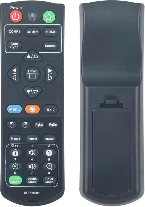 RCP01061 New Replaclement Remote Control fit for ViewSonic DLP Projector VS15875/PJD5255N/PJD5255P/PJD5555w/VS15876/PJD5154/PJD5254 PJD5151/VS1587...