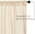 VHC Brands Tobacco Cloth Fringed Farmhouse Decor Kitchen Swag Prairie Panels Door Window Tier Set Curtains for Kitchen Bedroom Bathroom Living Roo...