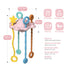 Montesorri-Toys - Pull String Toys for Baby - Made of 100% Food Grade Silicone with Built-in Rattle Function and Easy to Clean Design (Pink)...
