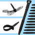 30 Pieces Silicone Zip Ties, 4.5 Inch Reusable Wire Ties Rubber Cable Ties Straps for Charging Cables, USB C Cable, Lightning Cable, Earphone Line...