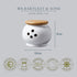 WM Bartleet & Sons 1750 Traditional Porcelain Garlic Storage Pot with Wooden Lid 10cm – White, One Size...