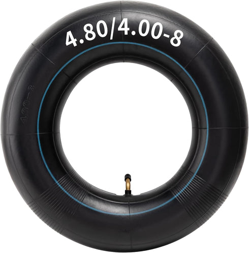 Heavy Duty 4.80-8/4.00-8 Inch Replacement Tire Inner Tube, 4.80/4.00-8 Innertube with TR87 Angled Valve for Wheelbarrows, Mowers, wagons and More ...