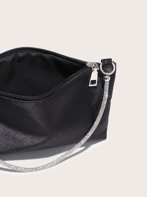 GORGLITTER Women's Evening Bag Rhinestone Chain Purse Sparkly Clutch Purse Handbag Sparkly Square Bag...