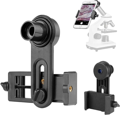 Microscope Lens Smartphone Adapter- Microscope Cellphone Camera Adapter, Built-in WF16X Microscope Eyepiece- Celticbird Smartphone Camera Adapter ...