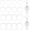 160PCS Earrings Beading Hoop Earring Finding Round Circle Earring Beading Hoop Earrings Pendant Round Beading Hoop for Jewelry Making DIY Crafts A...