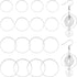 160PCS Earrings Beading Hoop Earring Finding Round Circle Earring Beading Hoop Earrings Pendant Round Beading Hoop for Jewelry Making DIY Crafts A...