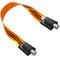 Goupchn Ultra Flat Ghost Wire Flat RG6 Coax Jumper Cable Extreme Slim F Female to Female for Window, Door 1ft...