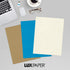 LUXPaper 8.5" x 11" Classic Linen Paper | Letter Size | Natural White | 70lb. Text | 50 Qty...