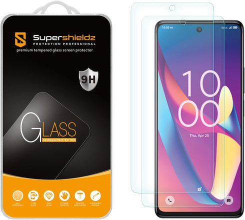 Supershieldz (2 Pack) Designed for TCL 50 XL 5G Tempered Glass Screen Protector, Anti Scratch, Bubble Free...