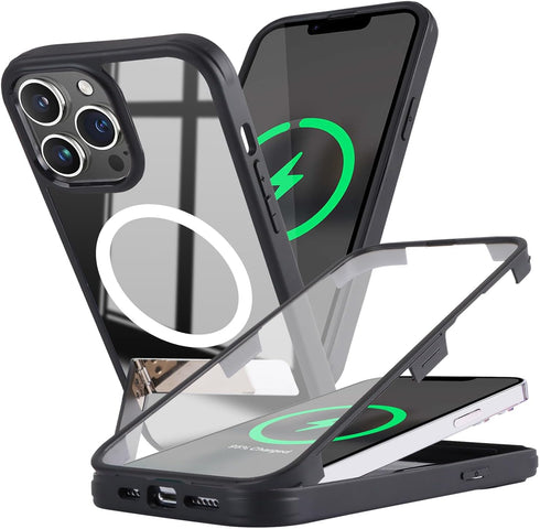 for iPhone 13 Pro Max Case with Screen Protector,iPhone 13 Pro Max Magsafe Case,iPhone 13 Pro Max Phone Case with Stand,iPhone 13 Pro Max Magnetic...