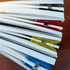 Triangle Paper Clip, Document Clip, Bookmarks, Office Paper Clamps, Binder, Reading, Snack, Set of 8 Clips (Transparent Yellow)...