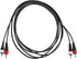Rockville RCDR10B 10ft Dual Mono Right Angle RCA to Straight RCA Patch Cable, 100% Copper, Nickel-Plated Connectors, Durable Design, High-Fidelity...