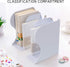 MDHAND Adjustable Bookend, Desk Magazine File Organizer Holder, Desk Organizer and Accessories for Office, Books, Papers, Extends up to 19 inches...