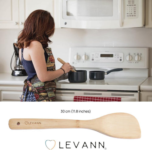 7-Piece Natural Bamboo Cooking Utensil Set...