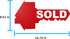 Sold Sign for New Home Owners - Key Shaped - Real Estate Agent Supplies - Just Sold - Social Media Photo Props for Realtors and Home Owners - Our ...