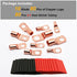 TKDMR 160Pcs Copper Wire Lugs AWG2 4 6 8 10 12 with Heat Shrink Set, 80Pcs Battery Cable Ends Ring Terminals Connectors Tubing Assortment Kit...